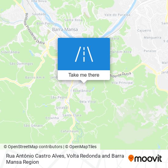 Rua Antônio Castro Alves map