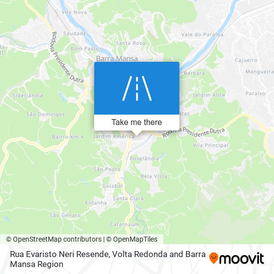 Rua Evaristo Neri Resende map