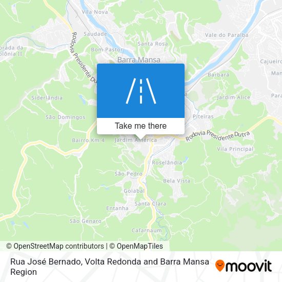 Rua José Bernado map