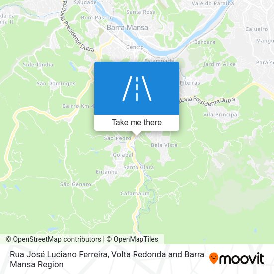 Rua José Luciano Ferreira map