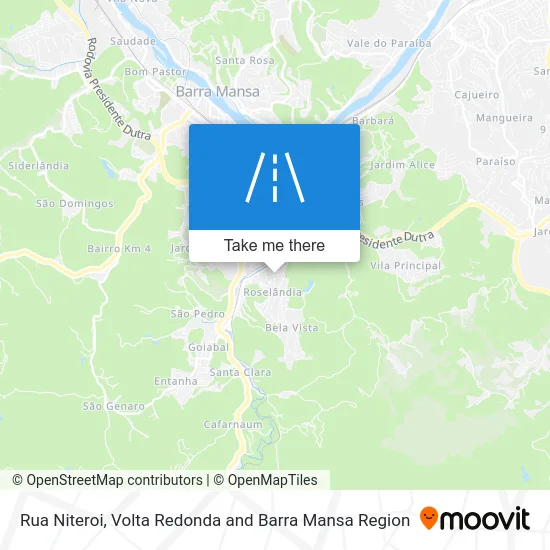Rua Niteroi map