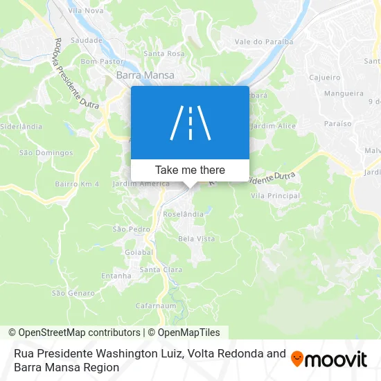 Rua Presidente Washington Luiz map