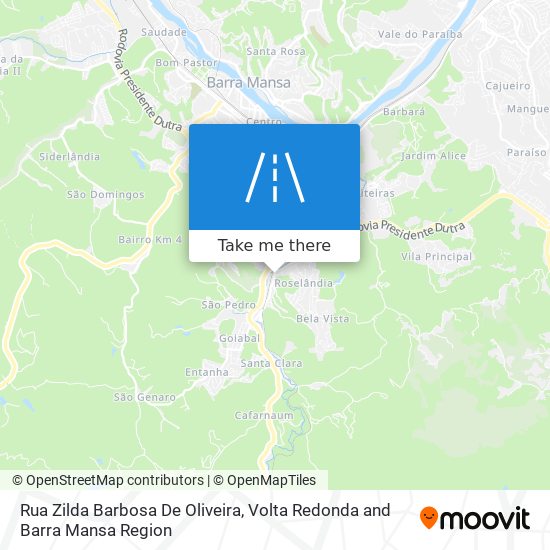 Mapa Rua Zilda Barbosa De Oliveira