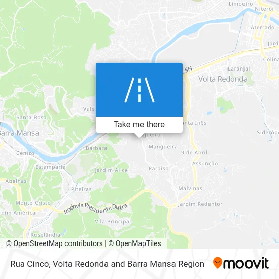 Rua Cinco map