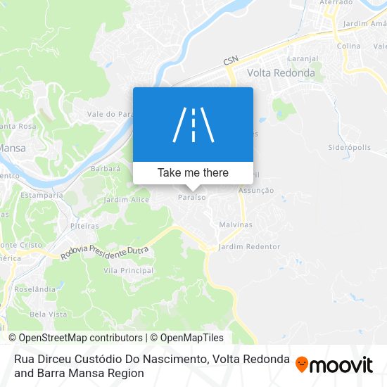 Rua Dirceu Custódio Do Nascimento map
