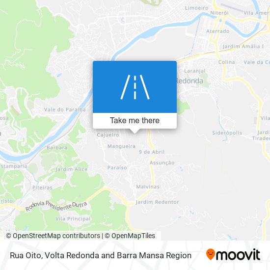 Mapa Rua Oito