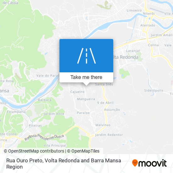 Rua Ouro Preto map