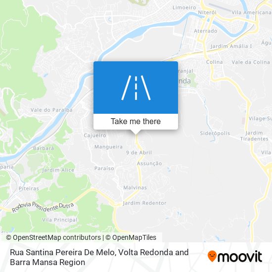 Mapa Rua Santina Pereira De Melo