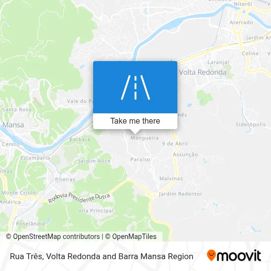 Rua Três map