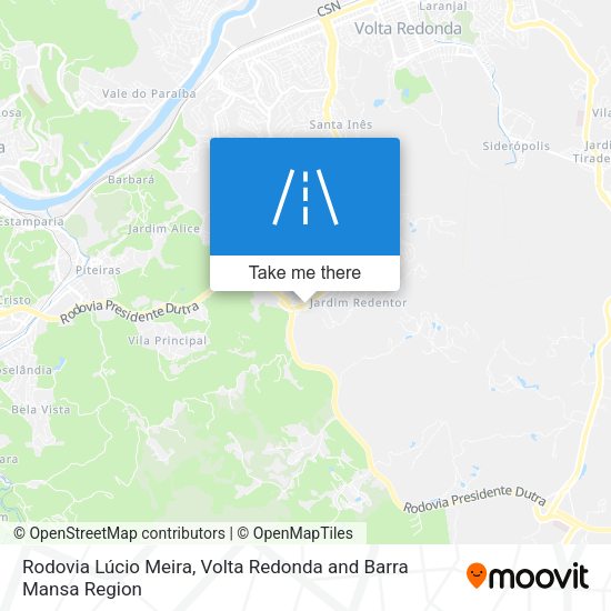 Rodovia Lúcio Meira map