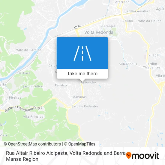 Rua Altair Ribeiro Alcipeste map