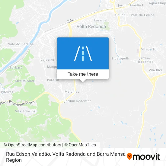 Rua Edson Valadão map