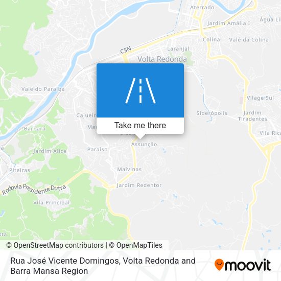 Rua José Vicente Domingos map
