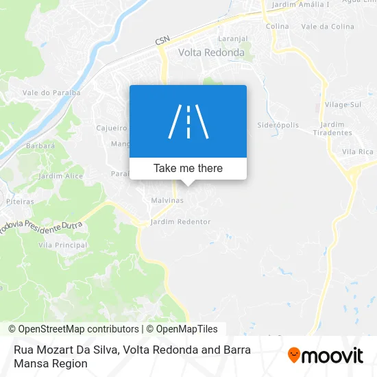 Rua Mozart Da Silva map