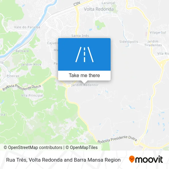 Rua Três map