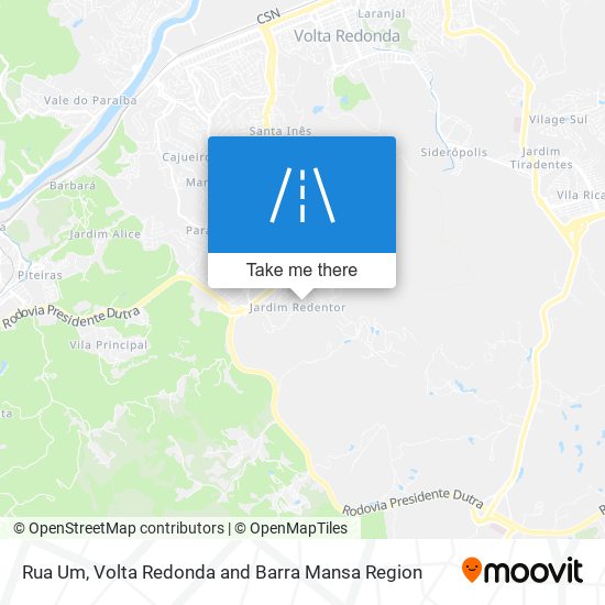 Rua Um map