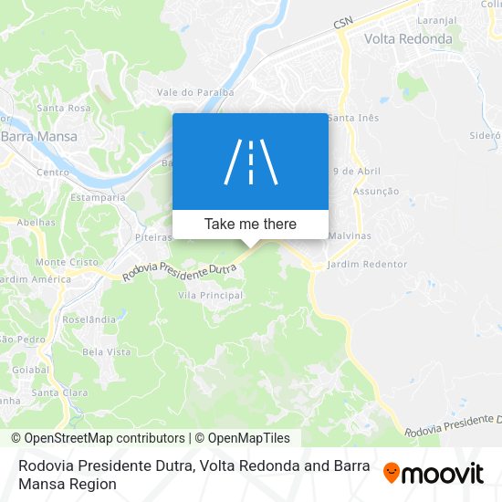Rodovia Presidente Dutra map