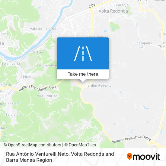 Rua Antônio Venturelli Neto map