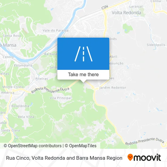 Rua Cinco map