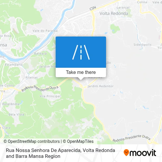 Rua Nossa Senhora De Aparecida map