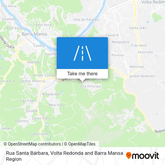 Rua Santa Bárbara map