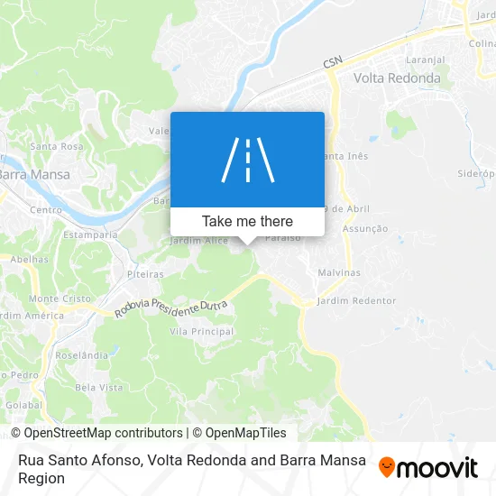 Rua Santo Afonso map