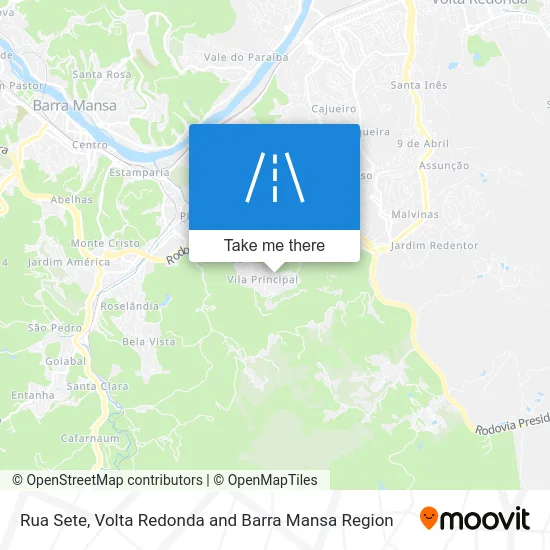 Rua Sete map