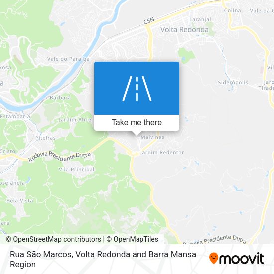 Rua São Marcos map