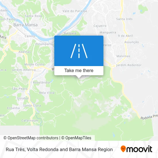 Rua Três map