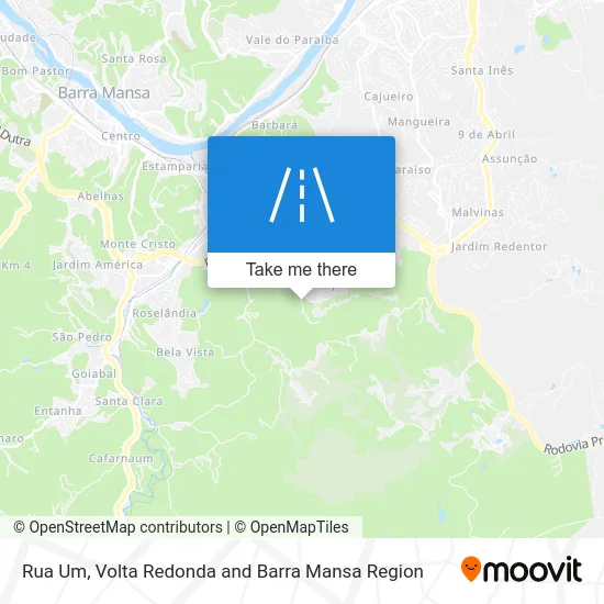Rua Um map