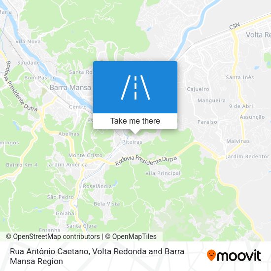 Rua Antônio Caetano map
