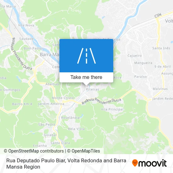 Rua Deputado Paulo Biar map