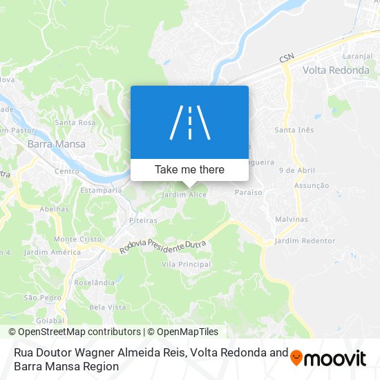 Mapa Rua Doutor Wagner Almeida Reis