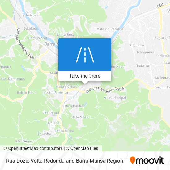 Rua Doze map