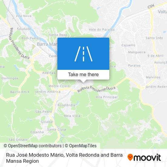 Rua José Modesto Mário map