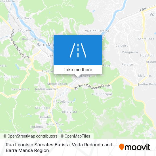 Rua Leonísio Sócrates Batista map