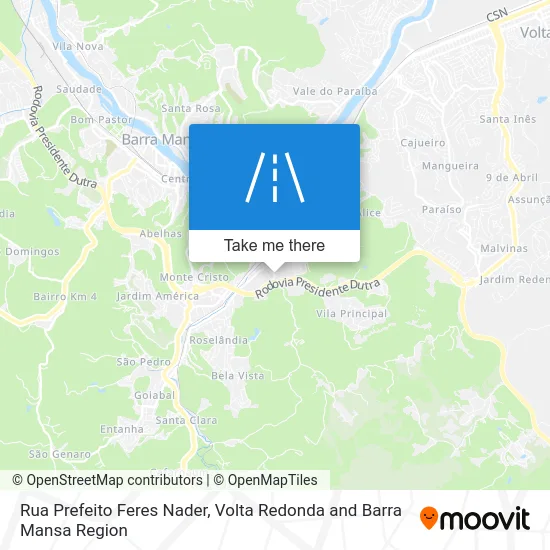 Rua Prefeito Feres Nader map