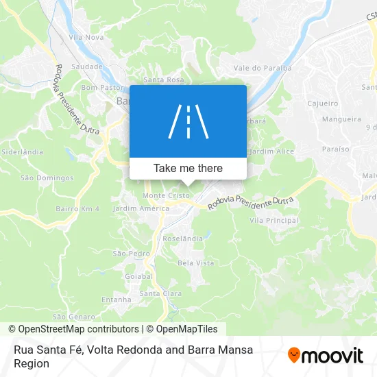 Rua Santa Fé map