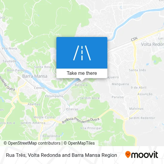 Rua Três map