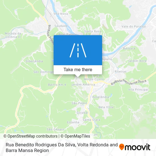 Rua Benedito Rodrigues Da Silva map