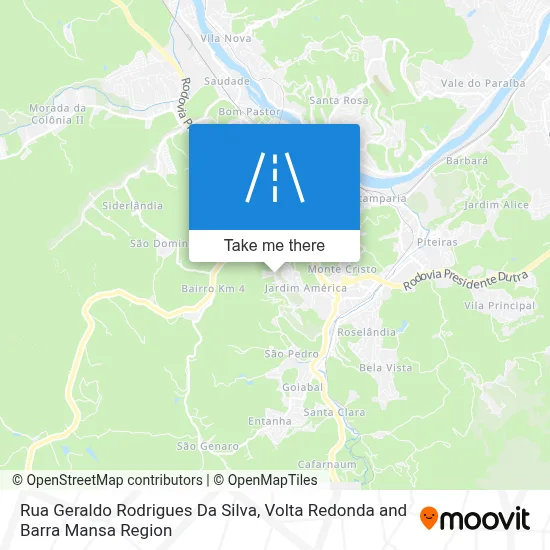 Rua Geraldo Rodrigues Da Silva map
