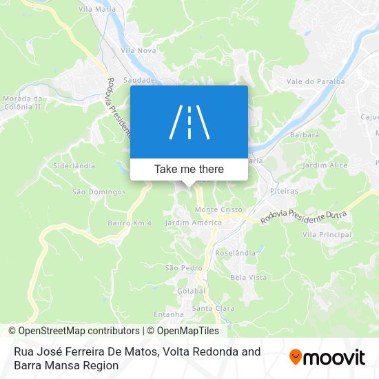 Rua José Ferreira De Matos map