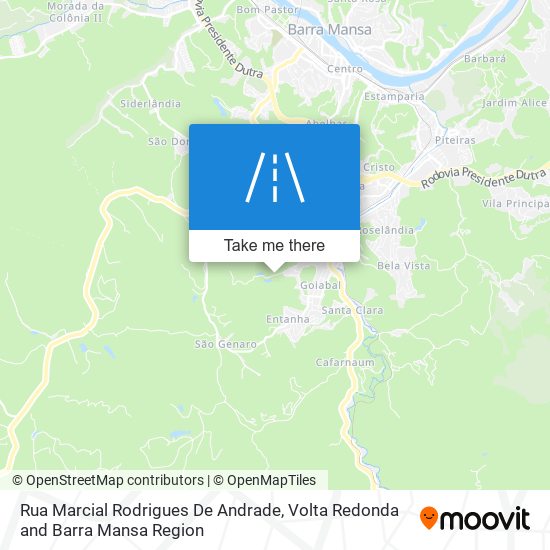 Mapa Rua Marcial Rodrigues De Andrade