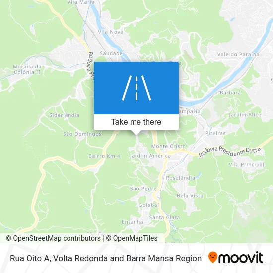 Rua Oito A map