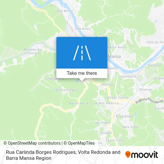 Rua Carlinda Borges Rodrigues map
