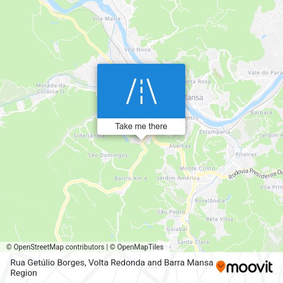 Rua Getúlio Borges map