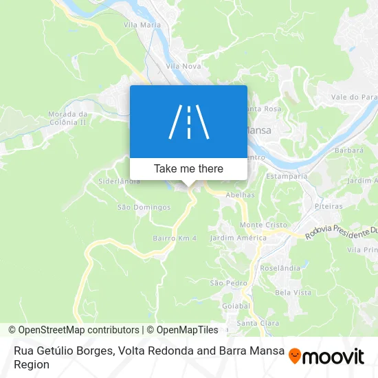 Rua Getúlio Borges map