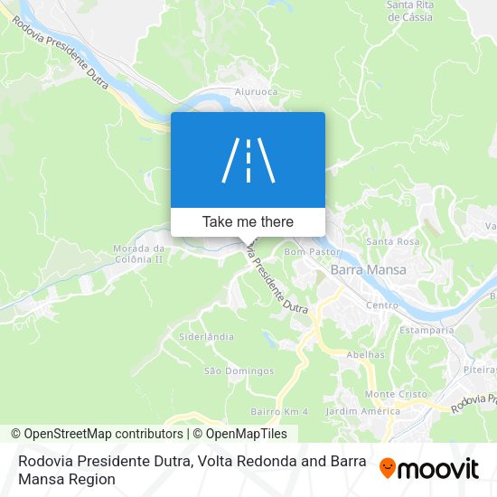Rodovia Presidente Dutra map