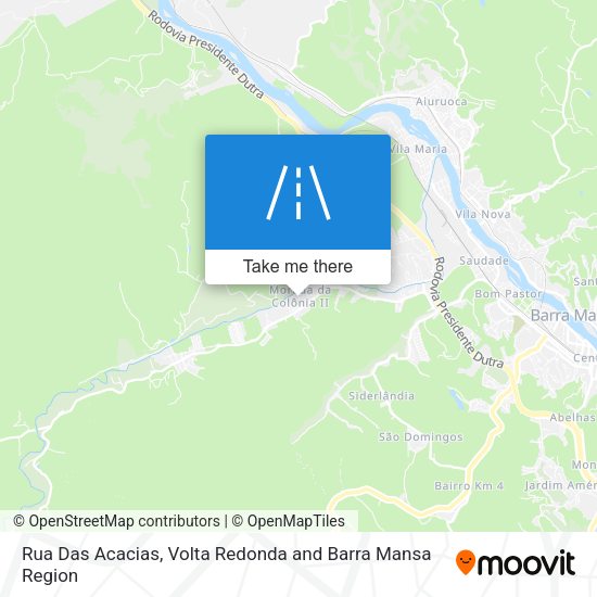 Rua Das Acacias map