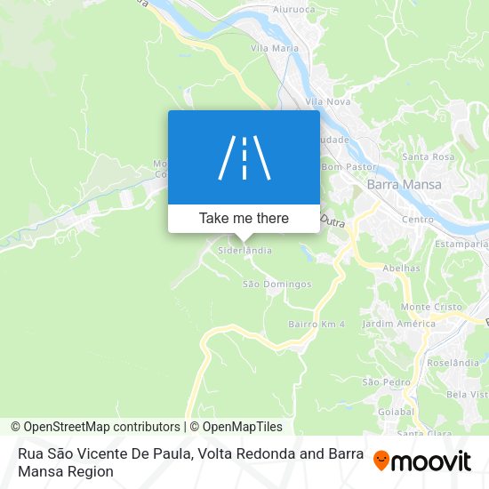 Rua São Vicente De Paula map